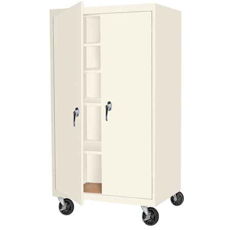 Steel Cabinets Usa Storage Cabinet, 36 in W, 72 in H, 24 in D, Putty MAAH-36722RB-P